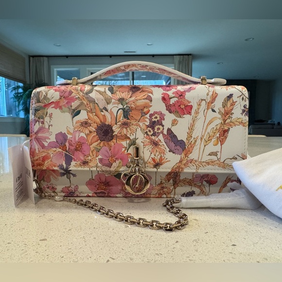 Dior Handbags - DIOR Miss Dior Floral Too handle mini bag with pearl chain strap